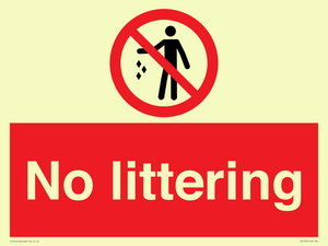 No littering